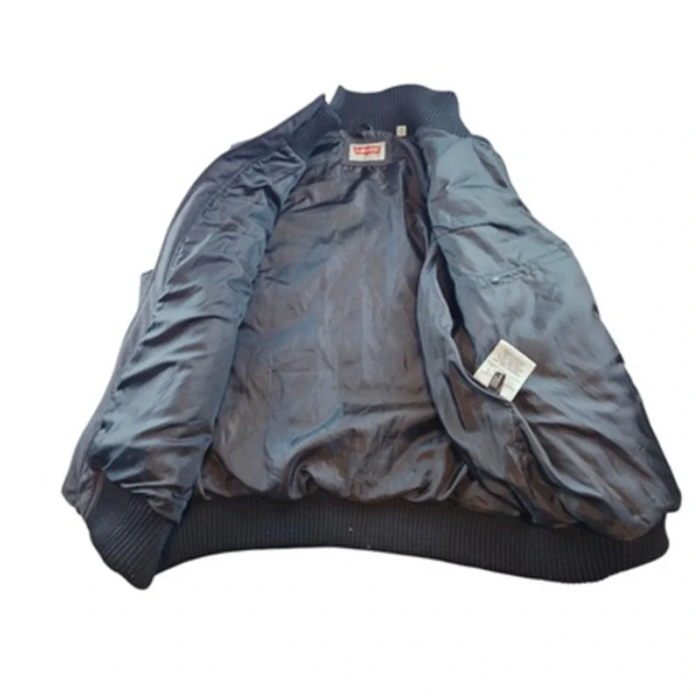 Levis‎ Vest Mens 2XL Gray Puffer Quilted Sleeveless Full Zip Pockets Jacket